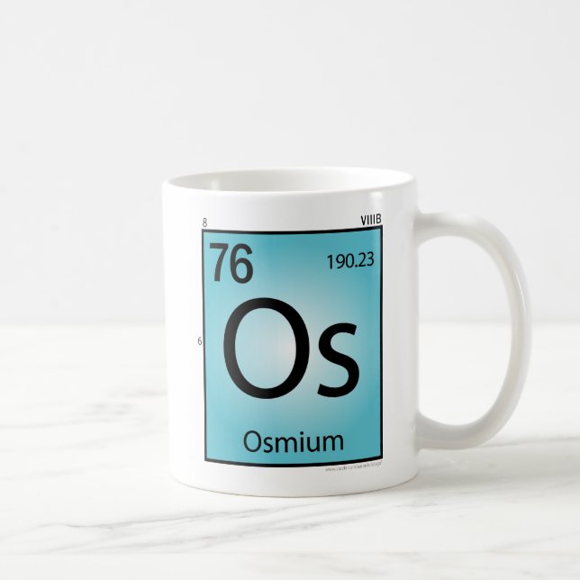 Osmium- (Os)Element-Tasse Kaffeetasse (Rechts)
