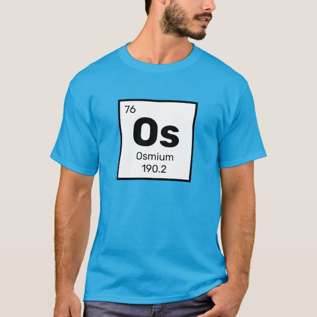 Osmium/Periodische Tabelle - Os-Element-T - Shirt (Vorderseite)