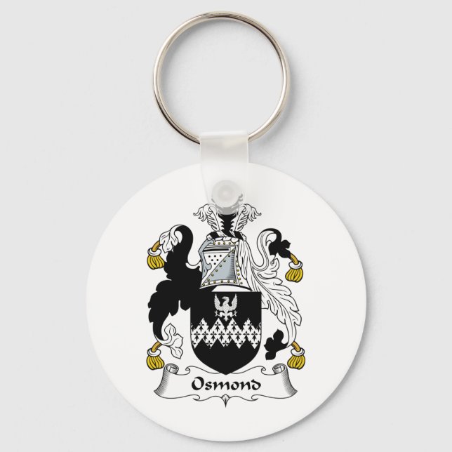 Osmond Familienwappen Schlüsselanhänger (Vorderseite)