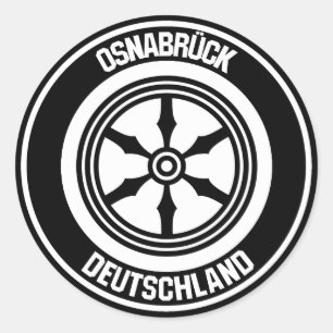 Osnabrück Round Emblem Runder Aufkleber