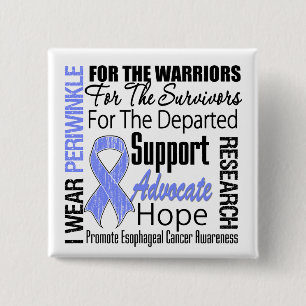 Ösophagealer Krebs I Wear Periwinkle Ribbon TRIBUT Button