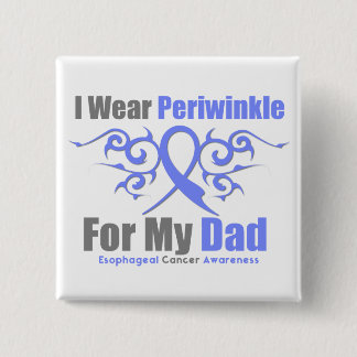 Ösophaguskrebs Periwinkle Ribbon Vater Button