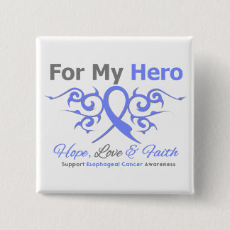 Ösophaguskrebs-Tribal-Ribbon-Hero Button