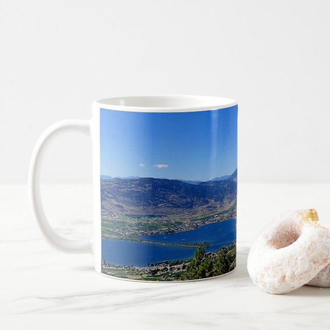 Osoyoos BC Vin du désert Pays Café Mug (Avec donut)