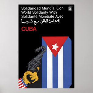 OSPAAAL-Plakat Weltweite Solidarität mit Kuba Poster