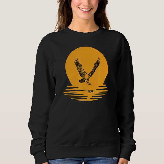 Osprey Bird Junting Sunset Orange for Men Women Bo Sweatshirt (Vorderseite)