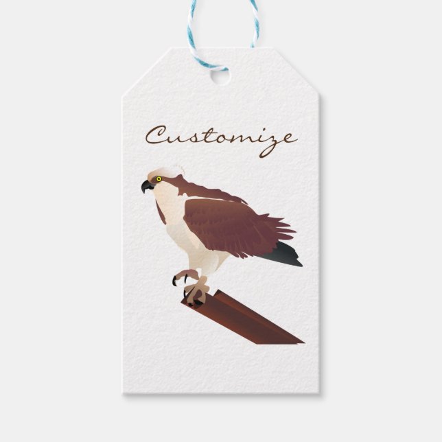 Osprey Hawk Raptor Thunder_Cove Geschenkanhänger (Vorderseite)