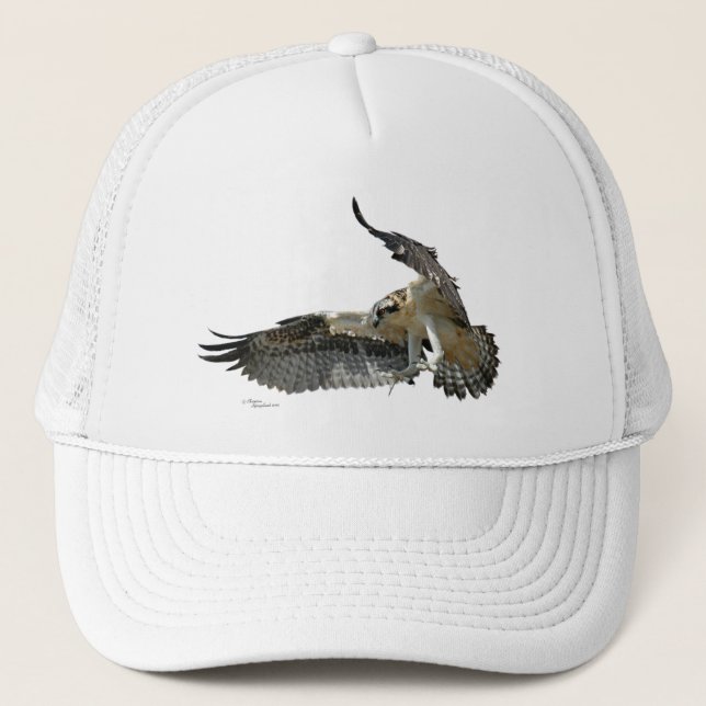 Osprey- oder Falkefliegen Hut Truckerkappe (Vorderseite)