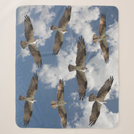 Osprey-Parade im Himmel Sherpa-Vlies-Decke Sherpadecke