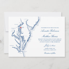 Osprey Point Rock Hall MD Karte Elegante Wedding