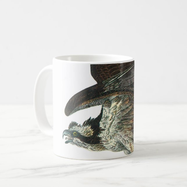 Osprey von Audubon Kaffeetasse (Vorderseite Links)