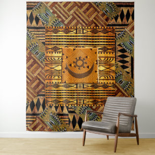 OSRAM NE NSOROMA Tribal Motif Muster Wandteppich