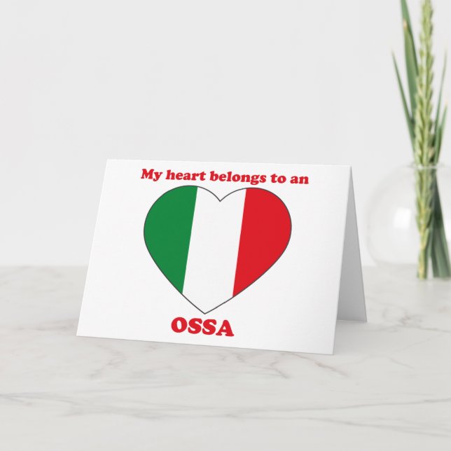 Ossa Feiertagskarte (Vorderseite)