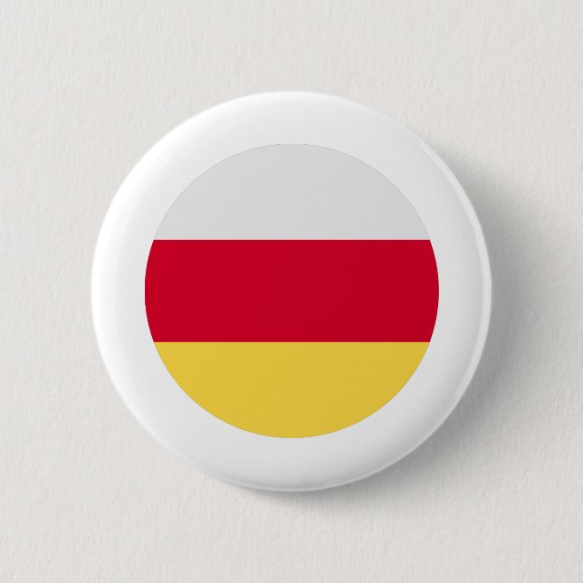 Ossetienflagge Button (Vorderseite)
