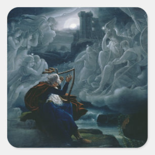 Ossian zaubert die Geister Quadratischer Aufkleber