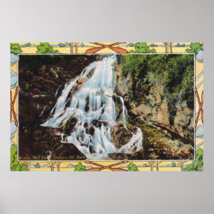 Ossipee Bergpark Aussicht auf Bridal Veil Poster