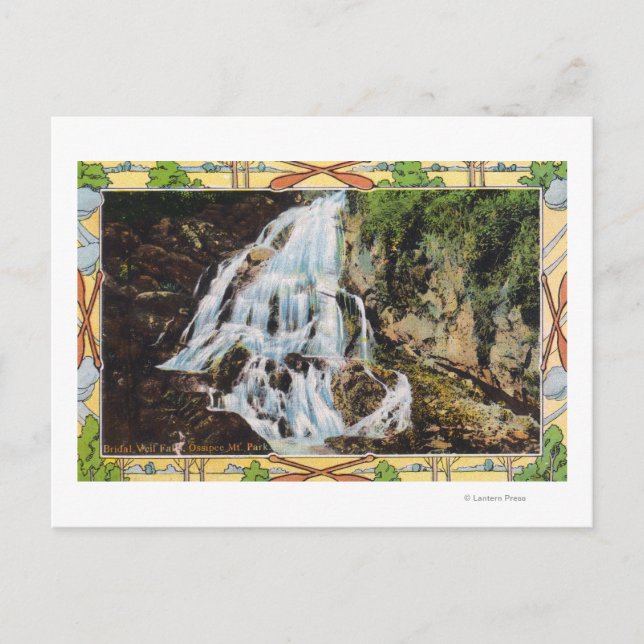 Ossipee Bergpark Aussicht auf Bridal Veil Postkarte (Vorderseite)