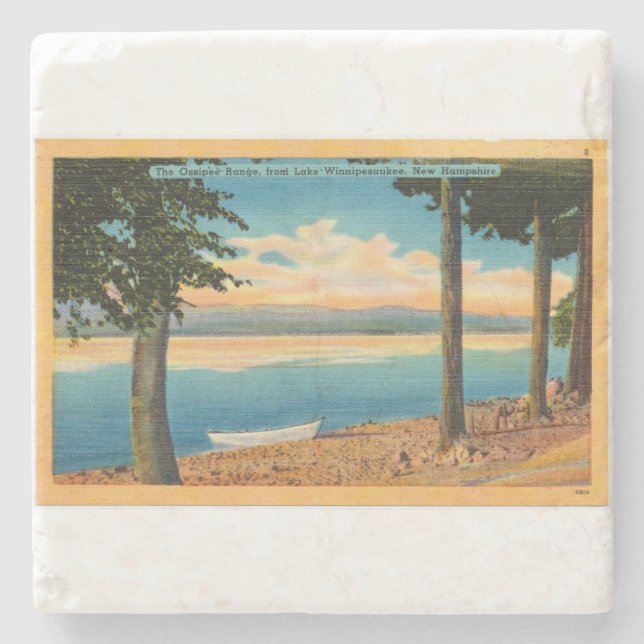 Ossipee Strecke vom Winnipesaukee Steinuntersetzer (Vorderseite)