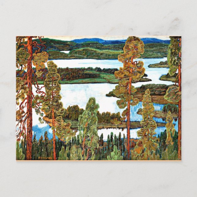 Osslund - Summer Landscape from Norrland Postkarte (Vorderseite)