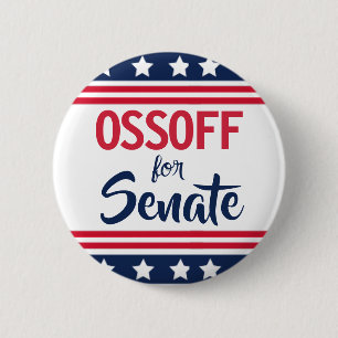 Ossoff für den Senatswahlkampf  Button