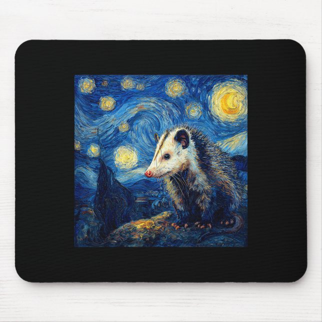 Ossum Ssum Van Gogh Starry Night  Mousepad (Vorne)