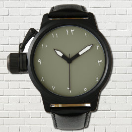 Ost-Arabische Zahlen Armbanduhr