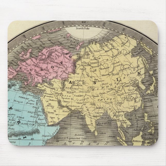 Ost-Hemisphäre 9 Mousepad (Vorne)