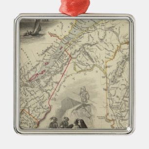 Ost-Kanada und New Brunswick Silbernes Ornament