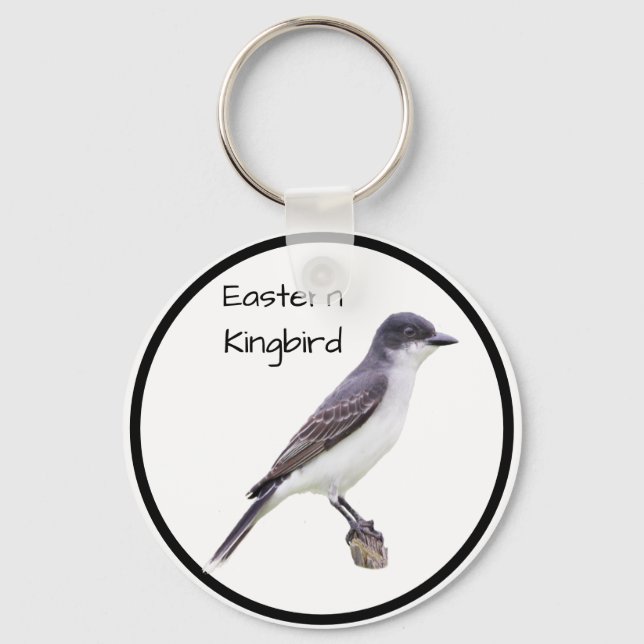 Ost-Kingbird Schlüsselanhänger (Vorderseite)