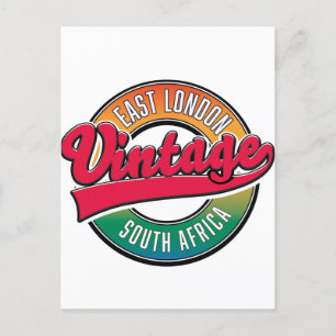 Ost-London Südafrika Logo Notizbuch Postkarte