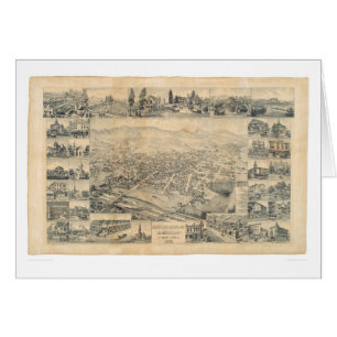 Ost-Los Angeles, panoramische Karte 1888 (0900A)