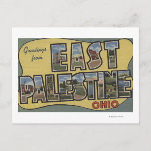 Ost-Palästina, Ohio - Große Briefmarkenszenen Postkarte