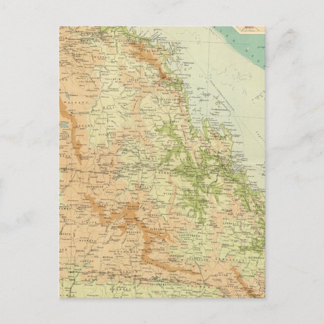 Ost-Queensland Postkarte (Vorderseite)