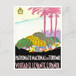 Ost-Spanien Vintage Postkarte