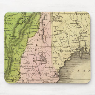Ost Staaten Olney Karte Mousepad