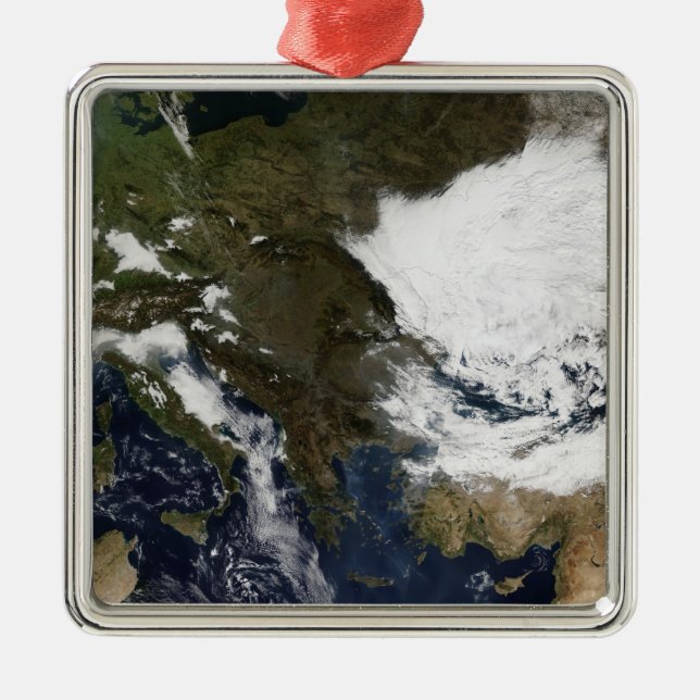 Ost- und Südeuropa Silbernes Ornament (Vorne)