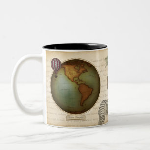 Ost- und Western-Hemisphäre Neo-Viktorianisch Saf Zweifarbige Tasse