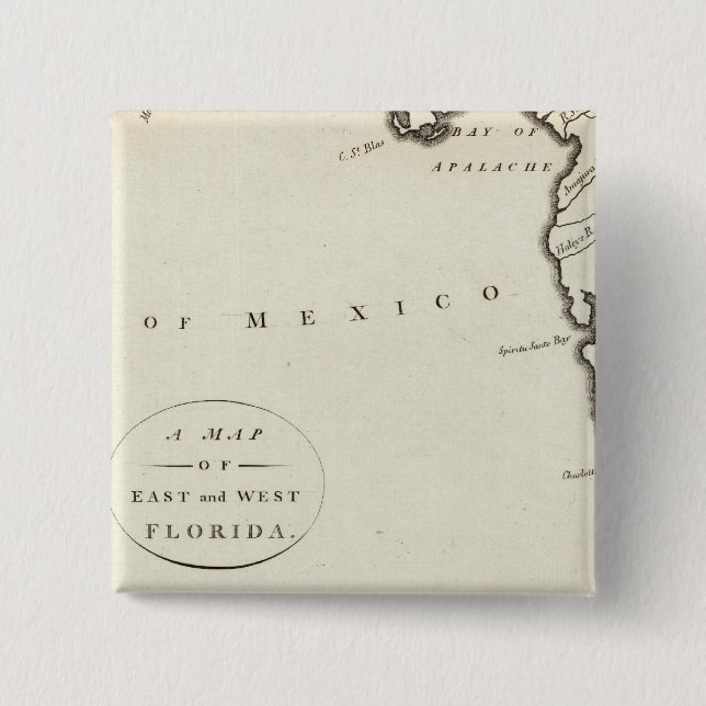 Ost- und Westflorida Button (Vorderseite)
