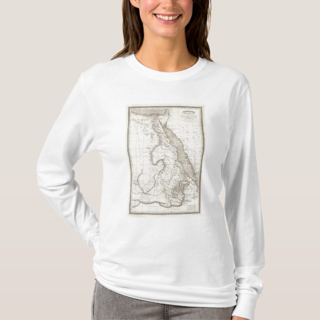Ostafrika-Karte T-Shirt (Vorderseite)