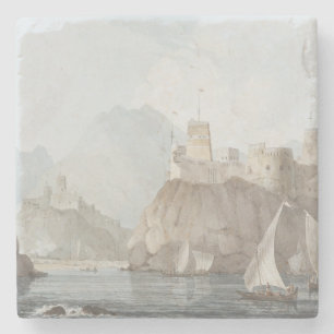 Ostansicht der Forts Jellali und Merani, Muskah, Steinuntersetzer