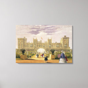 Ostansicht des Schlosses und des Gartens, Windsor Leinwanddruck