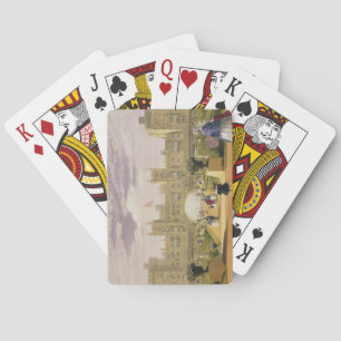 Ostansicht des Schlosses und des Gartens, Windsor Spielkarten
