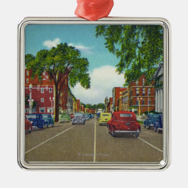 Ostansicht von Genesee Straße Ornament Aus Metall (Vorne)