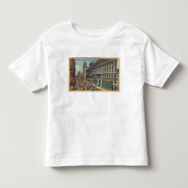 Ostansicht von Markt-St. von Powell-St. Kleinkind T-shirt (Vorderseite)