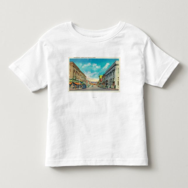 Ostansicht von MittelStreetPocatello, Kleinkind T-shirt (Vorderseite)