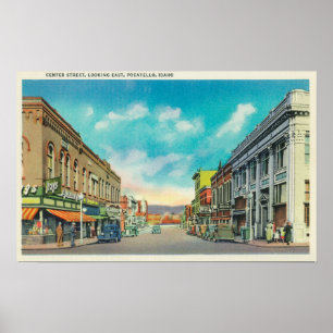 Ostansicht von MittelStreetPocatello, Poster