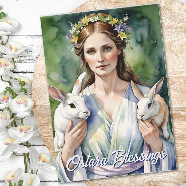 Ostara Goddess Spring Equinox Sabbat Wicca Holiday Karte (Ostara Goddess Spring Equinox Sabbat Wicca Holiday Card)