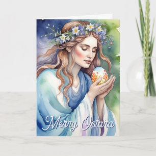 Ostara-Göttin Frühlings-Tagundnachtgleiche Sabbat Karte