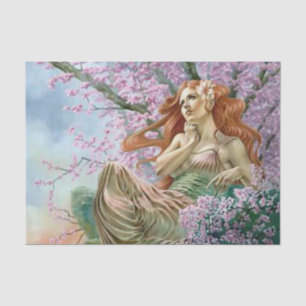 Ostara in blühendem Baum Seidenpapier