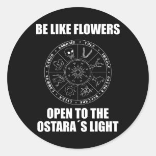 Ostara Ostre Pagan Witchcraft Frühjahrsmond Runder Aufkleber